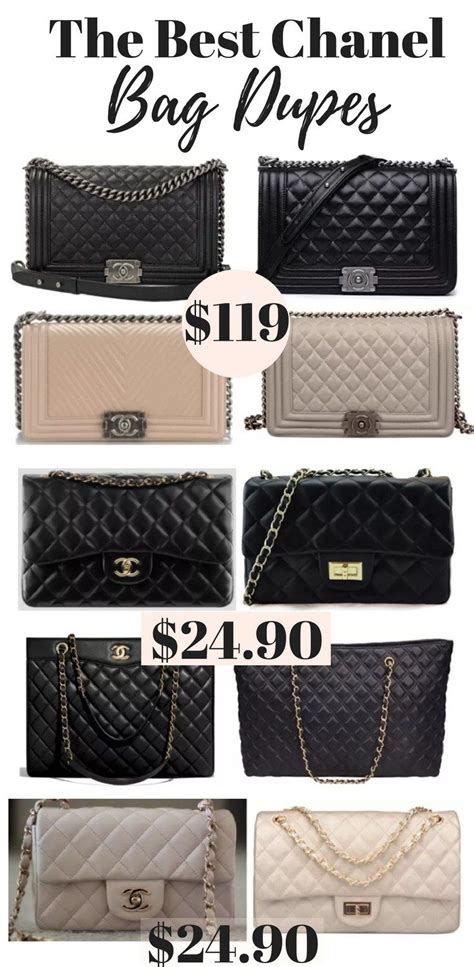 chanel boy bag dupes|best chanel knockoff handbags.